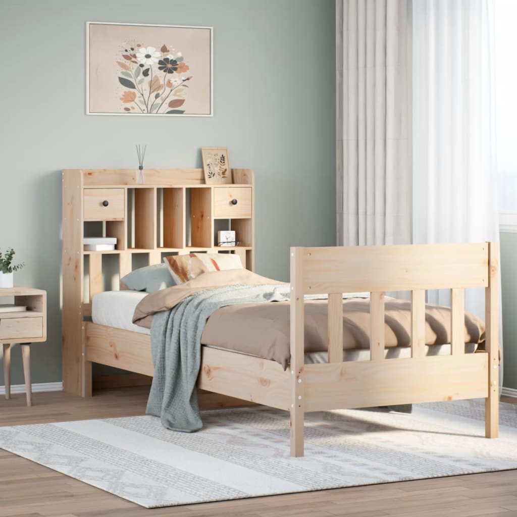 Bed Frame Without Mattress Super King Solid Wood Pine