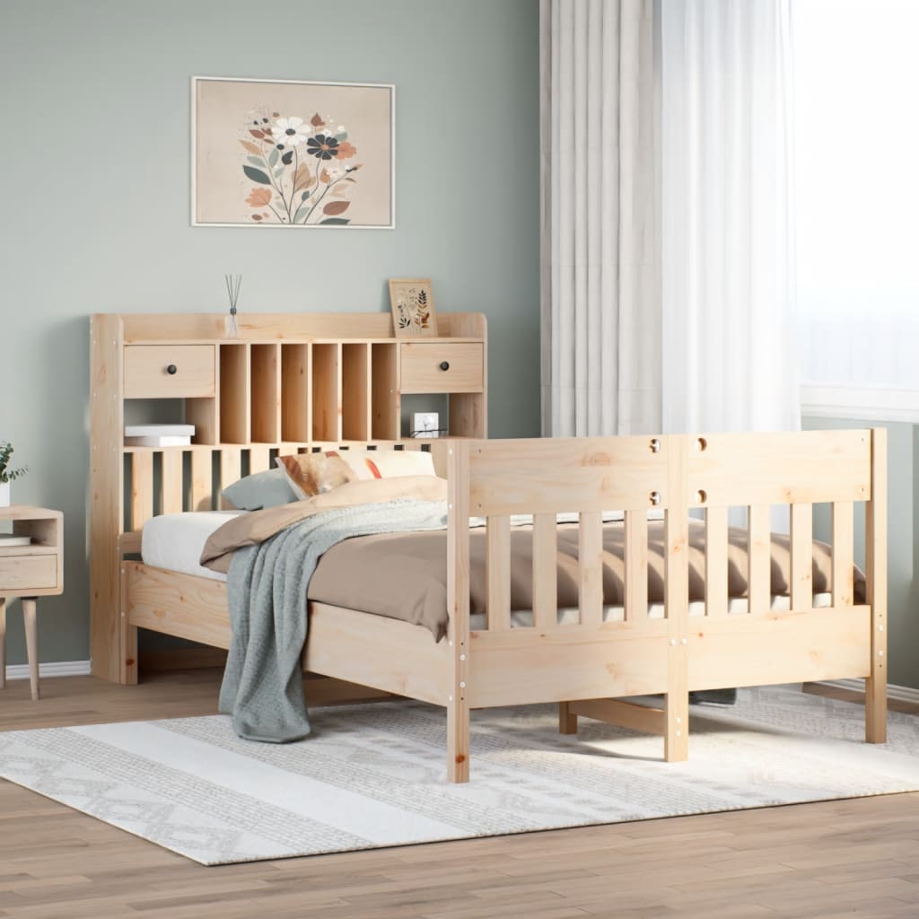 Bed Frame Without Mattress Super King Solid Wood Pine