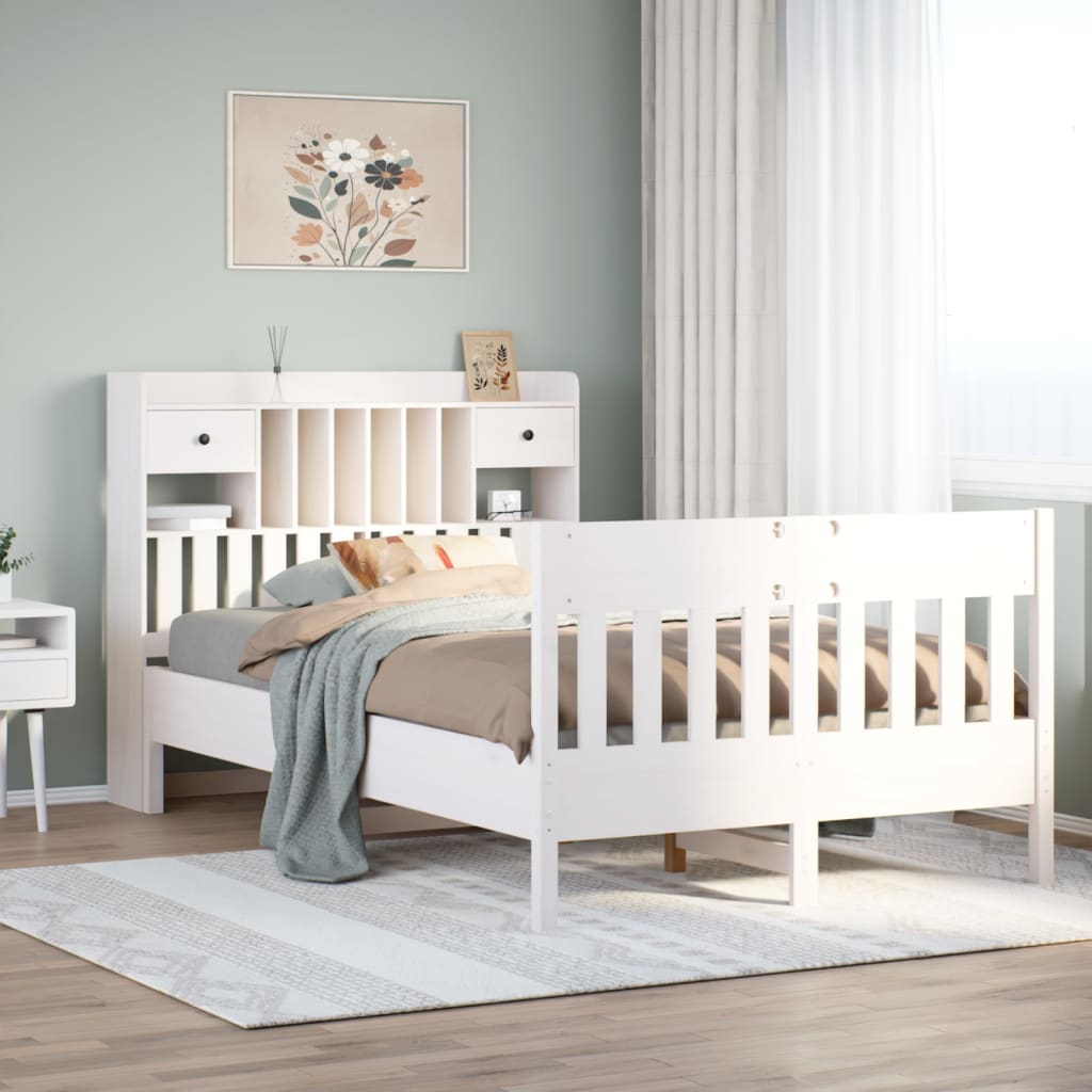 Bed Frame Without Mattress Super King Solid Wood Pine