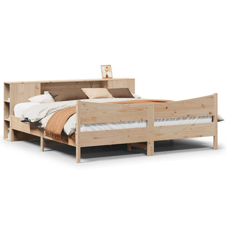 Bed Frame Without Mattress Solid Wood Pine