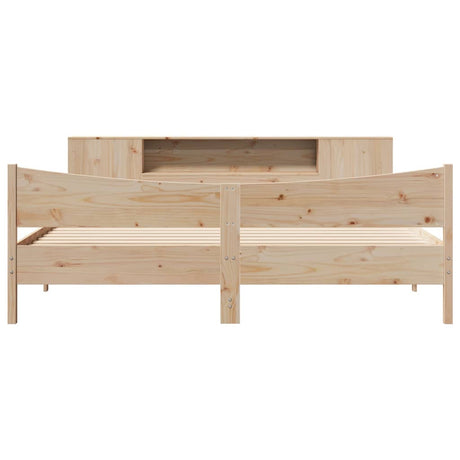 Bed Frame Without Mattress Solid Wood Pine