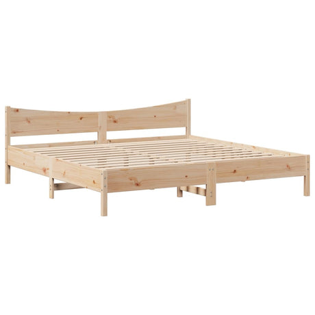 Bed Frame Without Mattress Solid Wood Pine