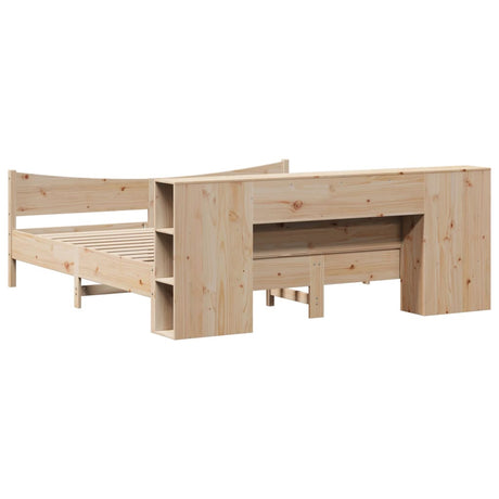Bed Frame Without Mattress Solid Wood Pine