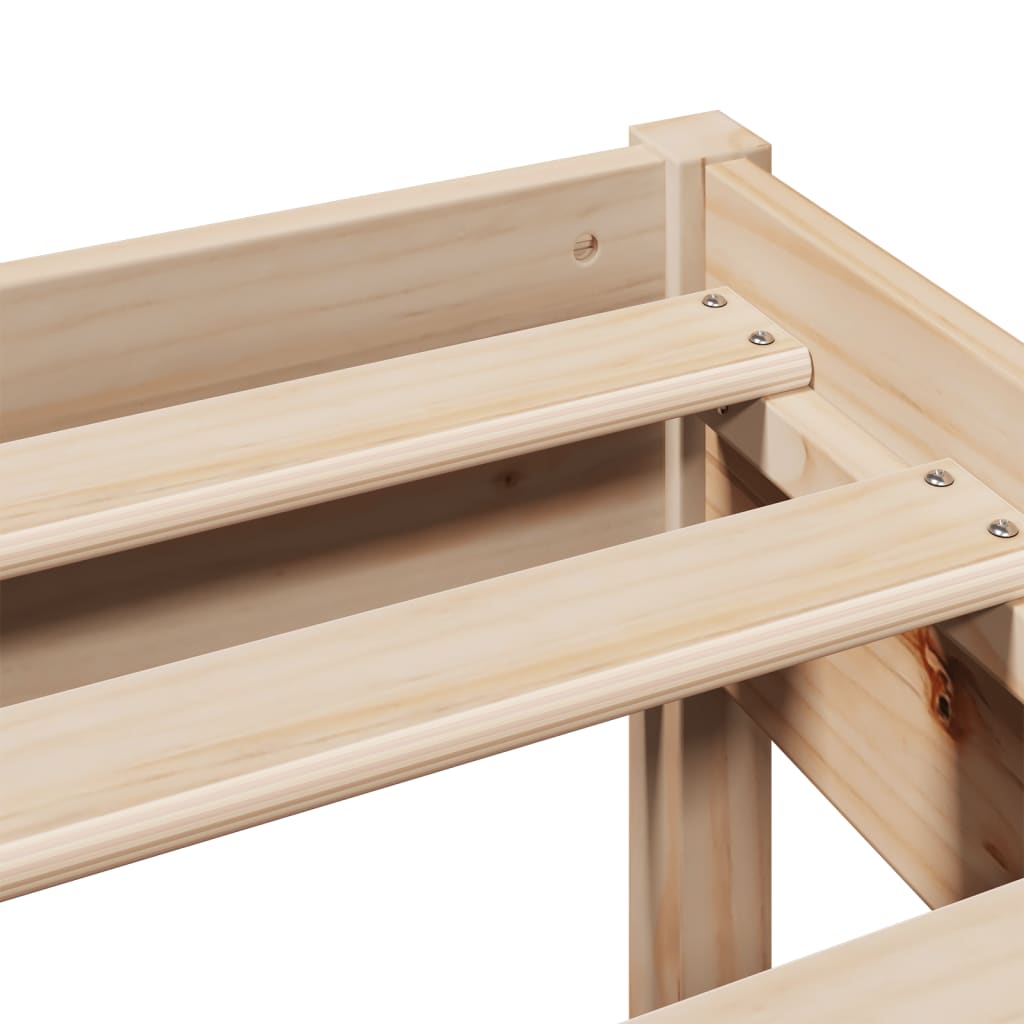Bed Frame Without Mattress Solid Wood Pine