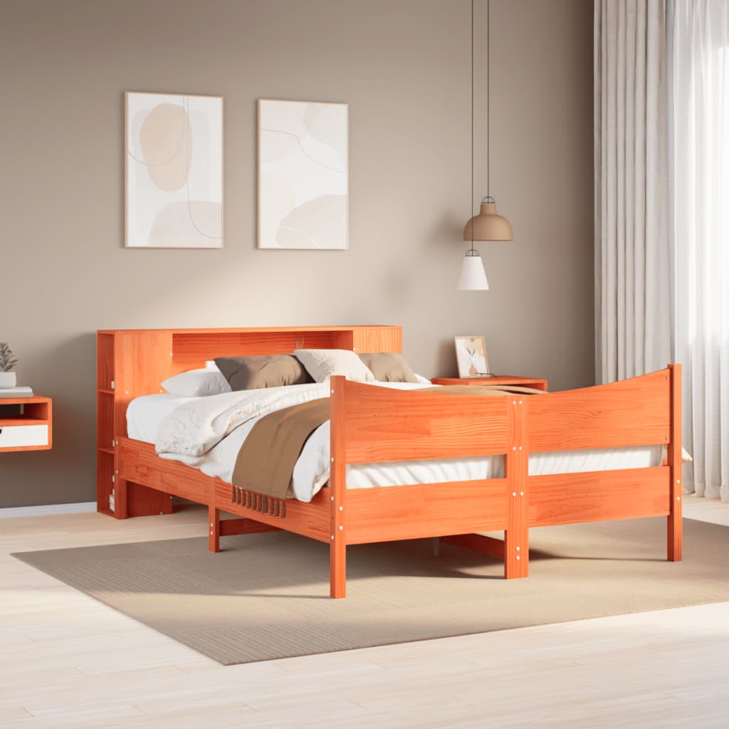 Bed Frame Without Mattress Solid Wood Pine