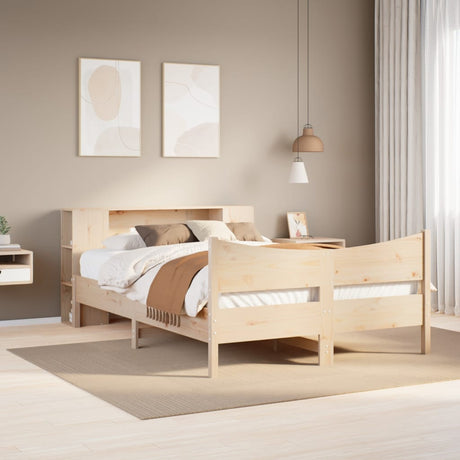 Bed Frame Without Mattress Solid Wood Pine