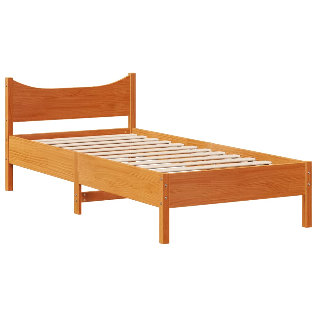 Bed Frame Without Mattress Solid Wood Pine