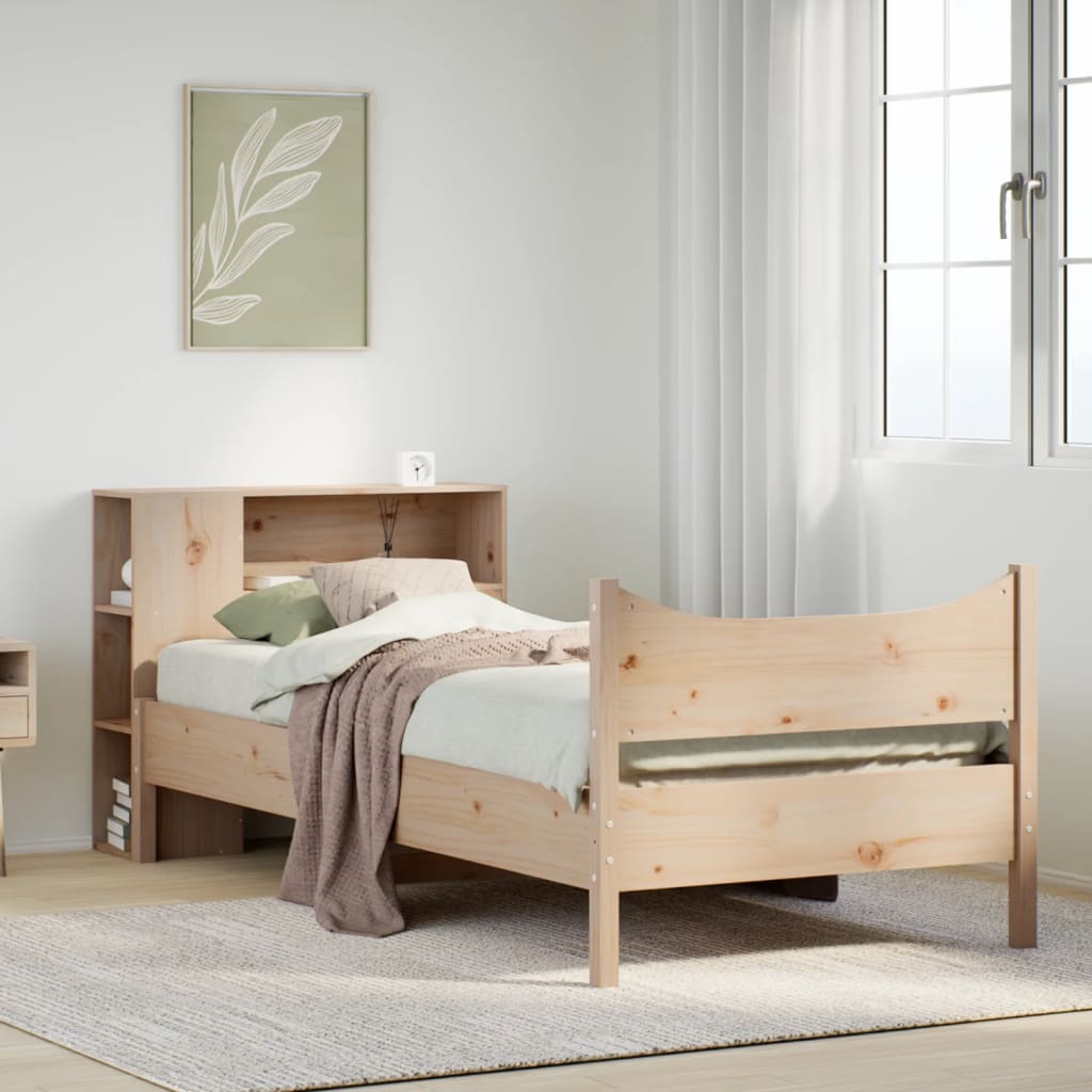 Bed Frame Without Mattress Solid Wood Pine