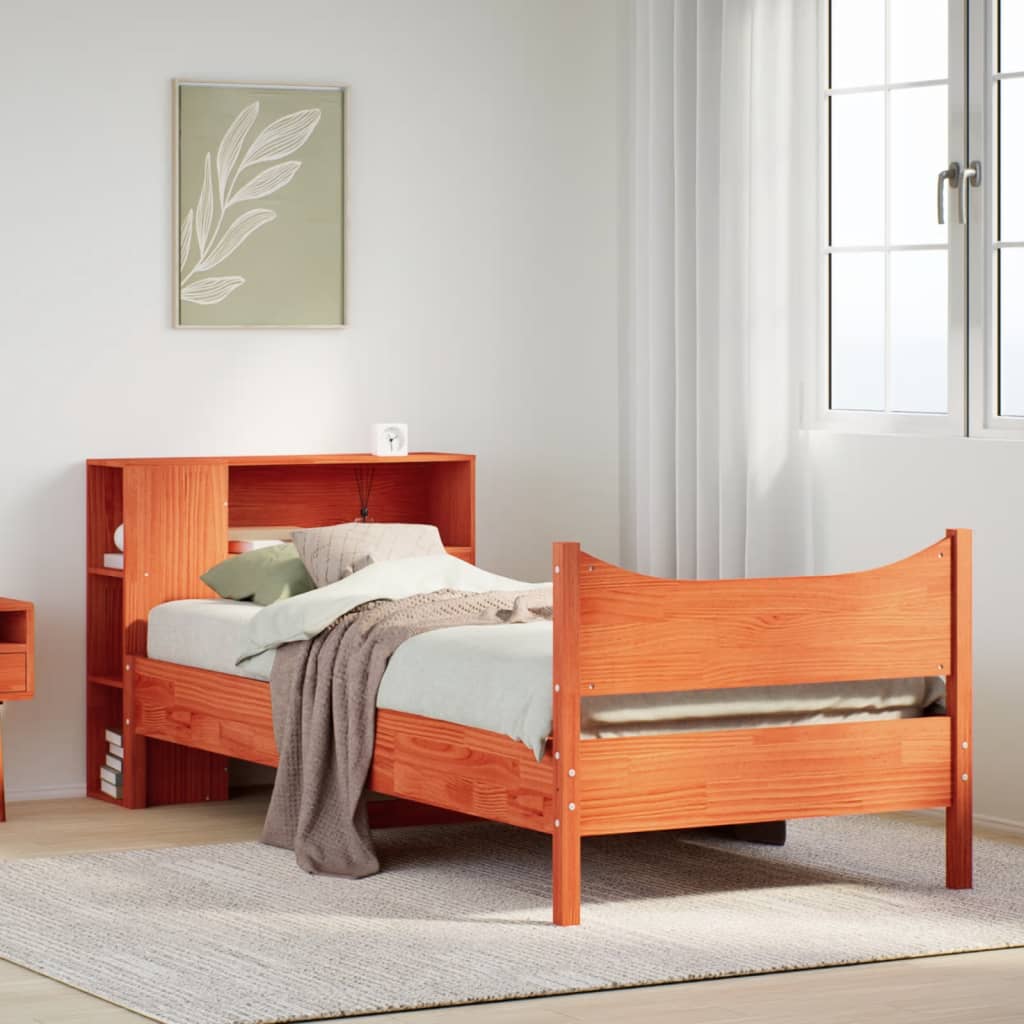 Bed Frame Without Mattress Solid Wood Pine