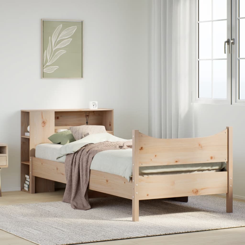 Bed Frame Without Mattress Solid Wood Pine