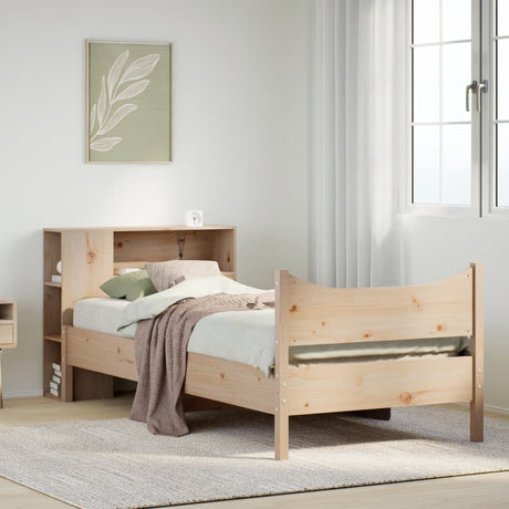 Bed Frame Without Mattress Solid Wood Pine