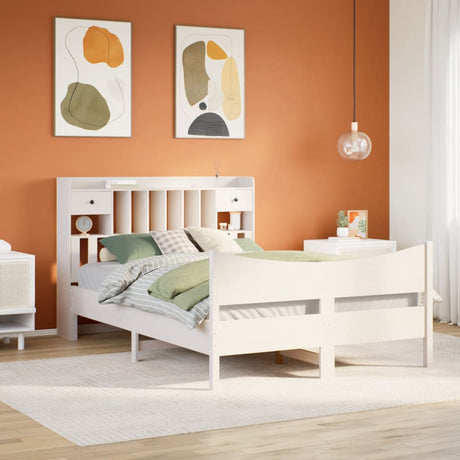 Bed Frame Without Mattress Double Solid Wood Pine