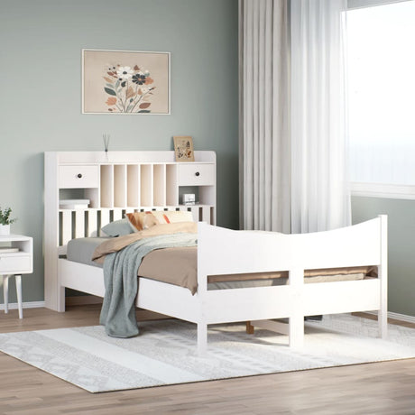 Bed Frame Without Mattress Double Solid Wood Pine
