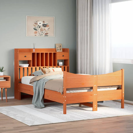 Bed Frame Without Mattress Double Solid Wood Pine