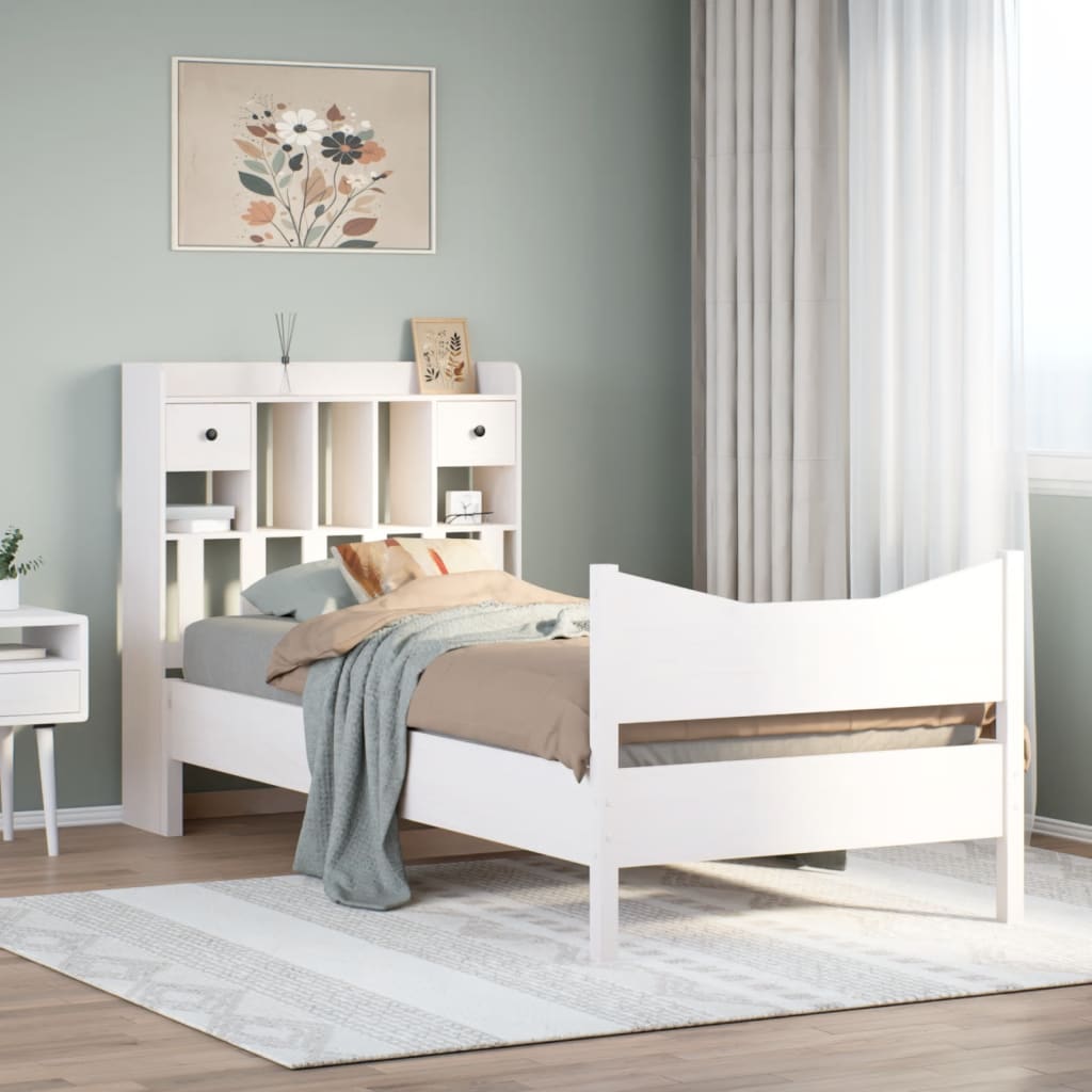 Bed Frame Without Mattress Double Solid Wood Pine