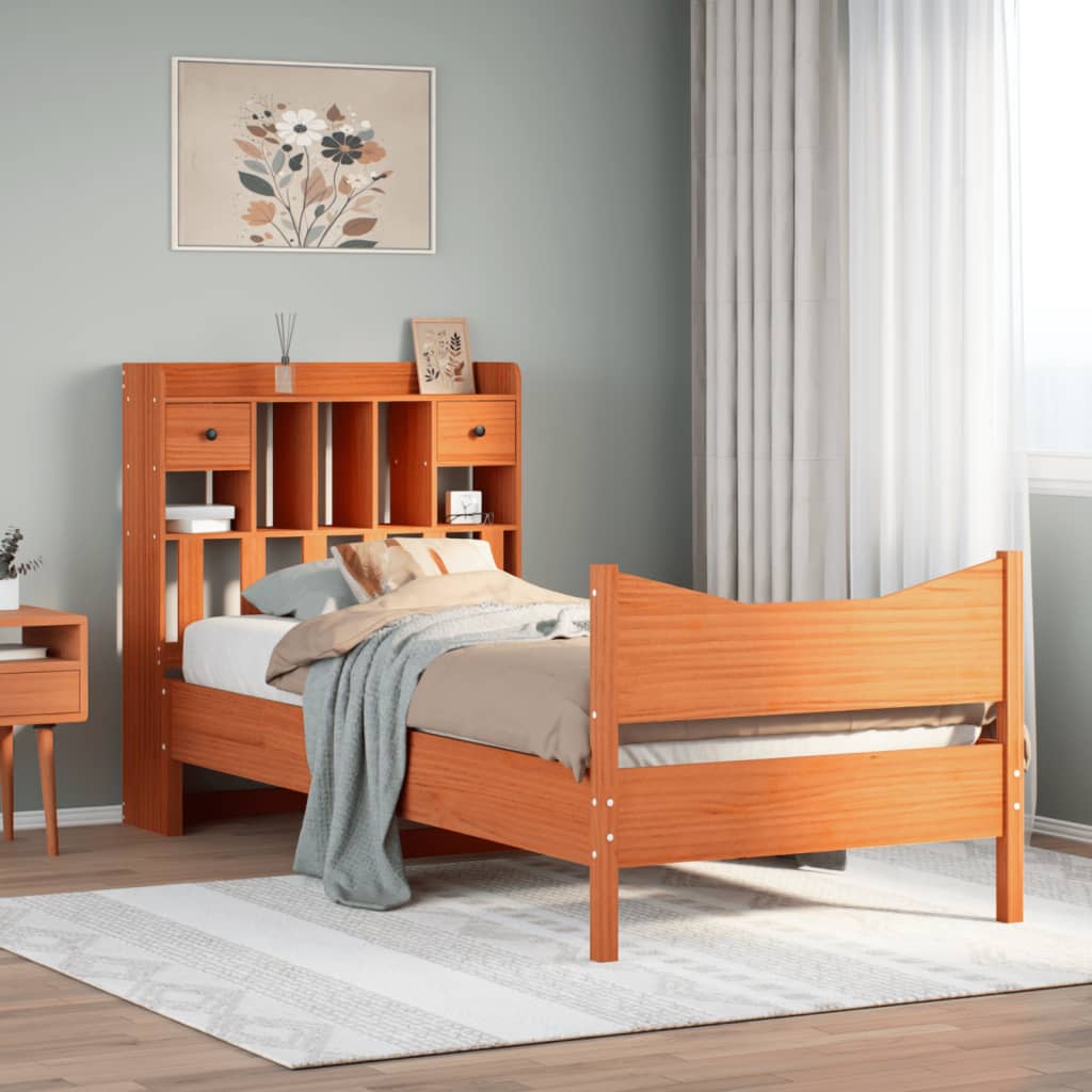 Bed Frame Without Mattress Double Solid Wood Pine