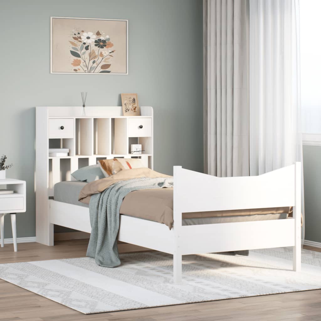 Bed Frame Without Mattress Double Solid Wood Pine