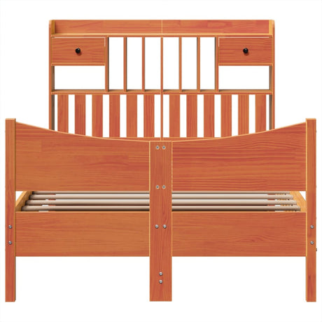 Bed Frame Without Mattress Double Solid Wood Pine