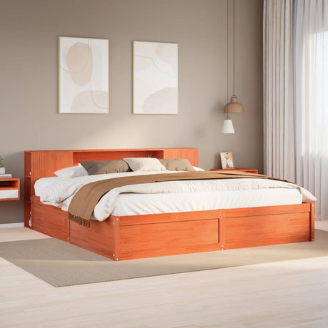 Bed Frame Without Mattress King Size Solid Wood Pine