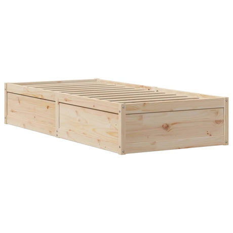 Bed Frame Without Mattress Solid Wood Pine
