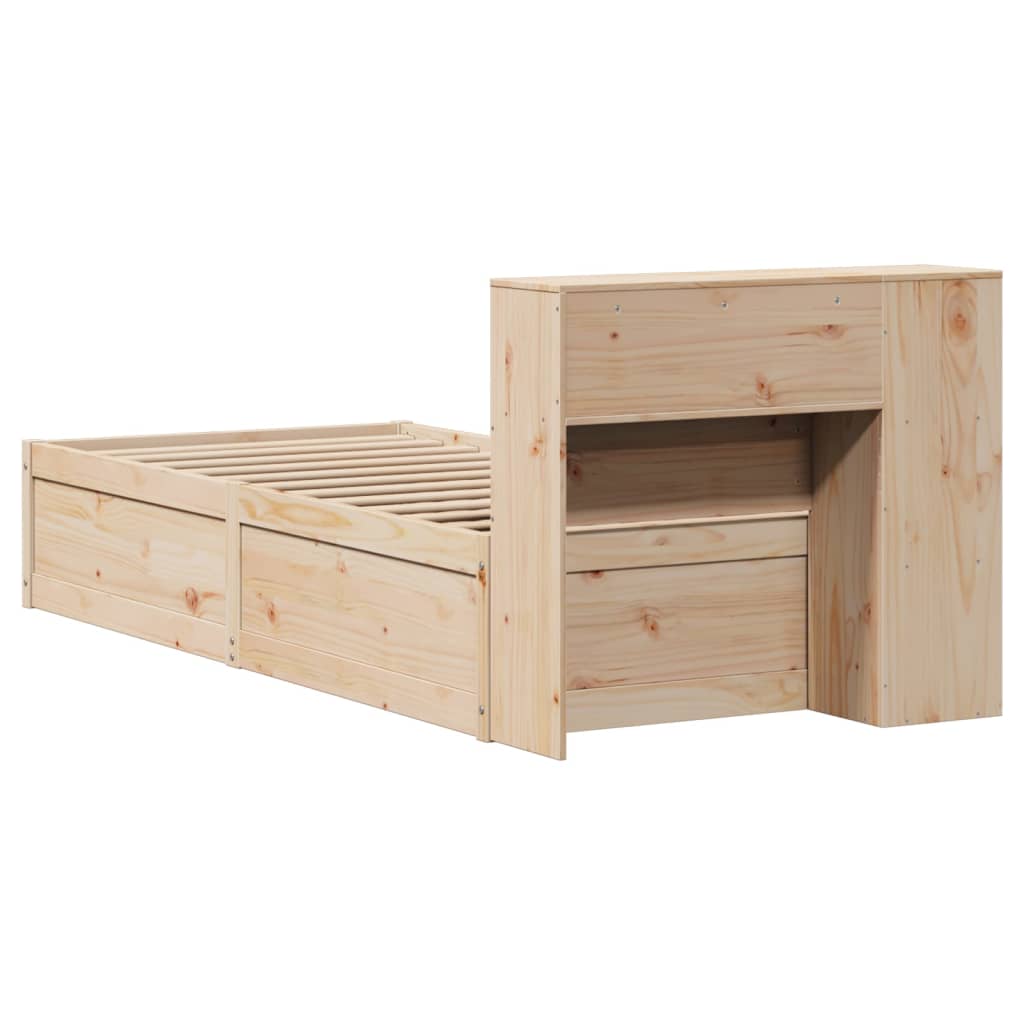 Bed Frame Without Mattress Solid Wood Pine