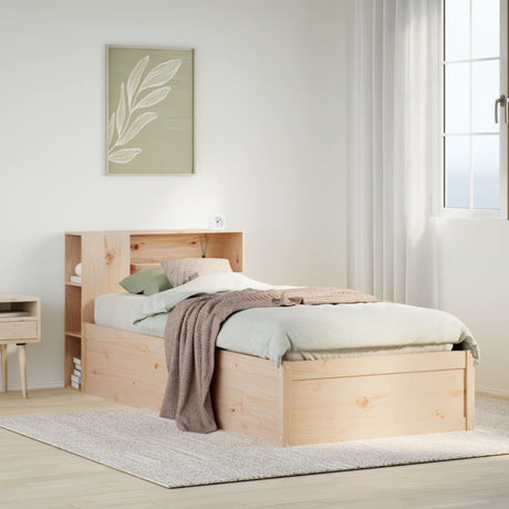 Bed Frame Without Mattress Solid Wood Pine