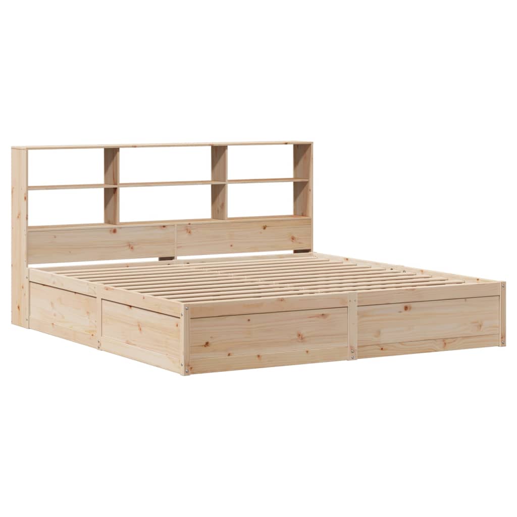 Bed Frame Without Mattress Solid Wood Pine