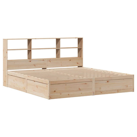 Bed Frame Without Mattress Solid Wood Pine