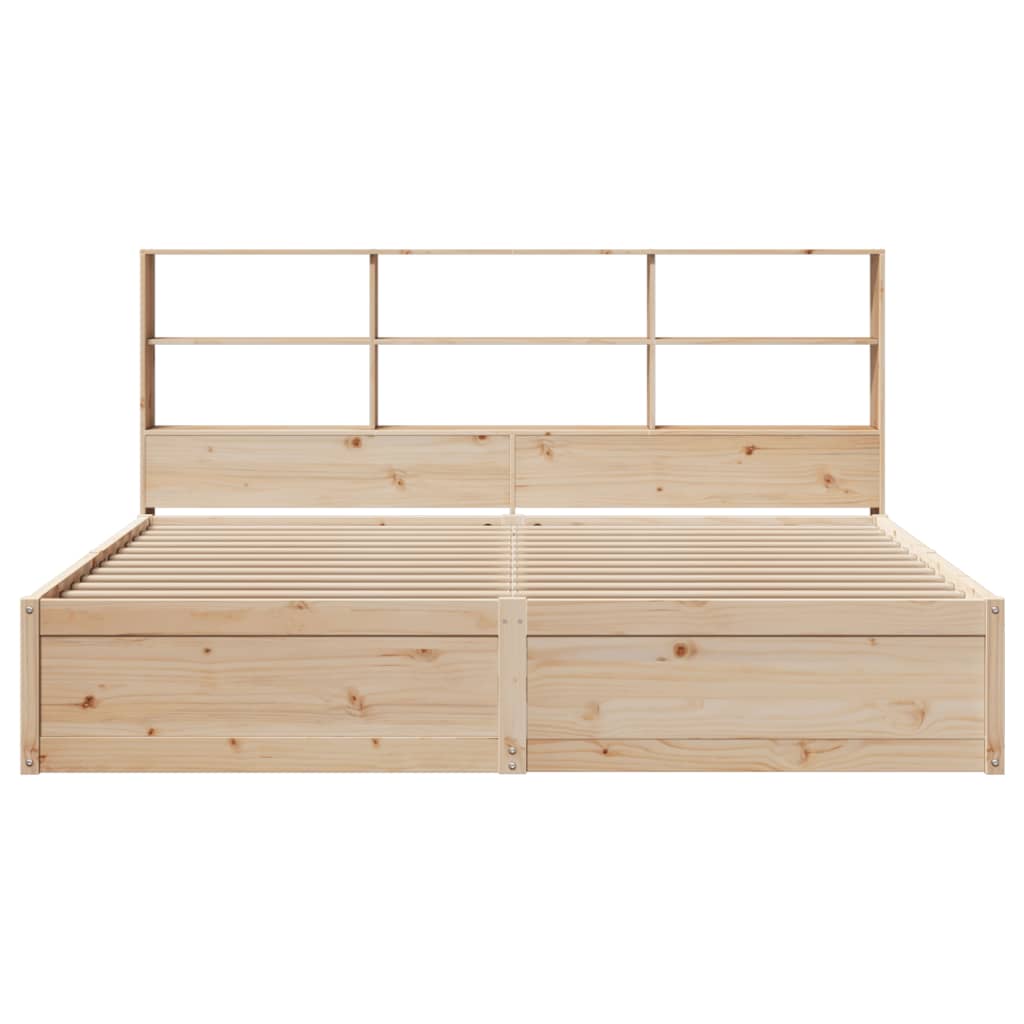 Bed Frame Without Mattress Solid Wood Pine