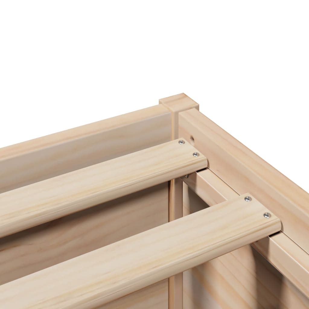 Bed Frame Without Mattress Solid Wood Pine