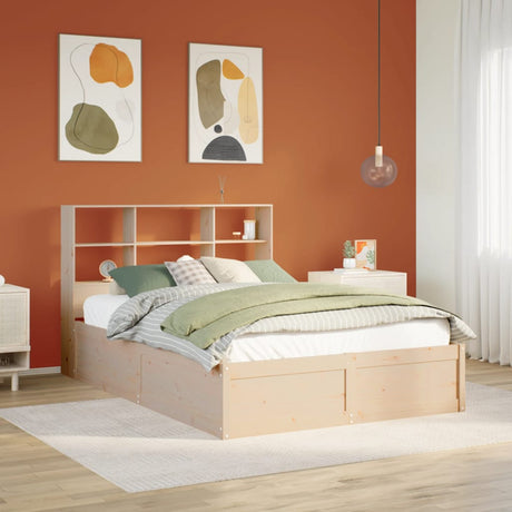 Bed Frame Without Mattress Solid Wood Pine