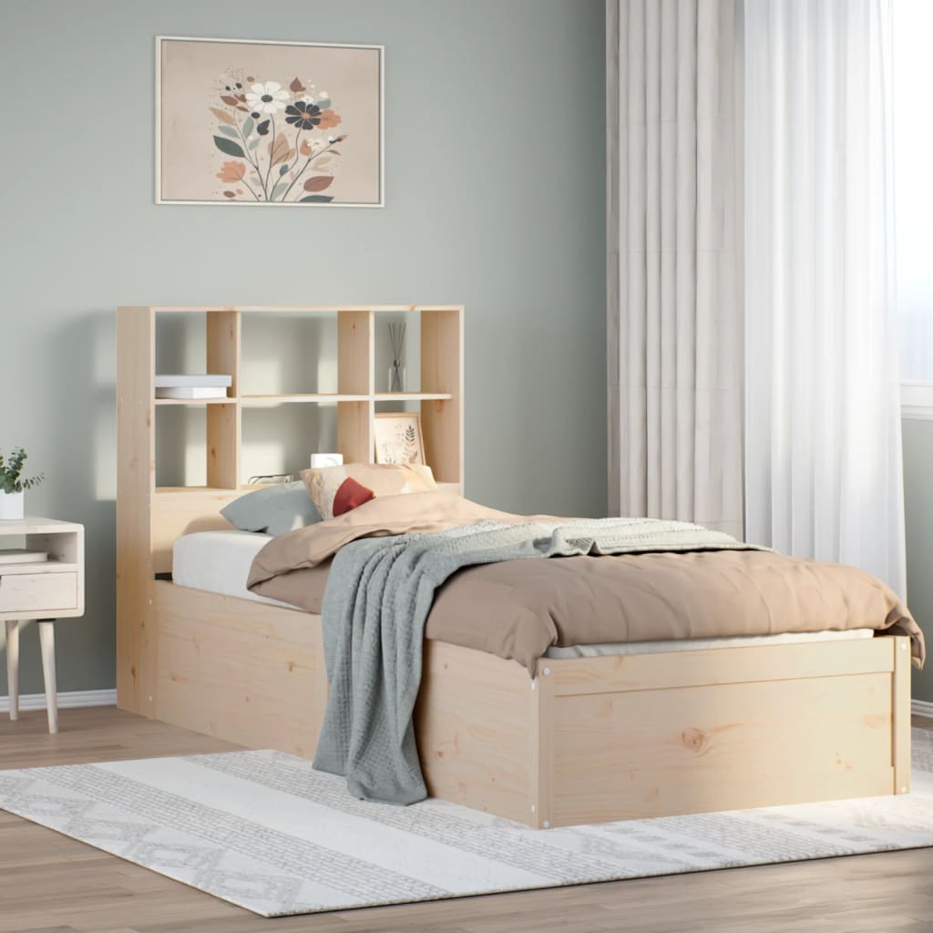 Bed Frame Without Mattress Solid Wood Pine