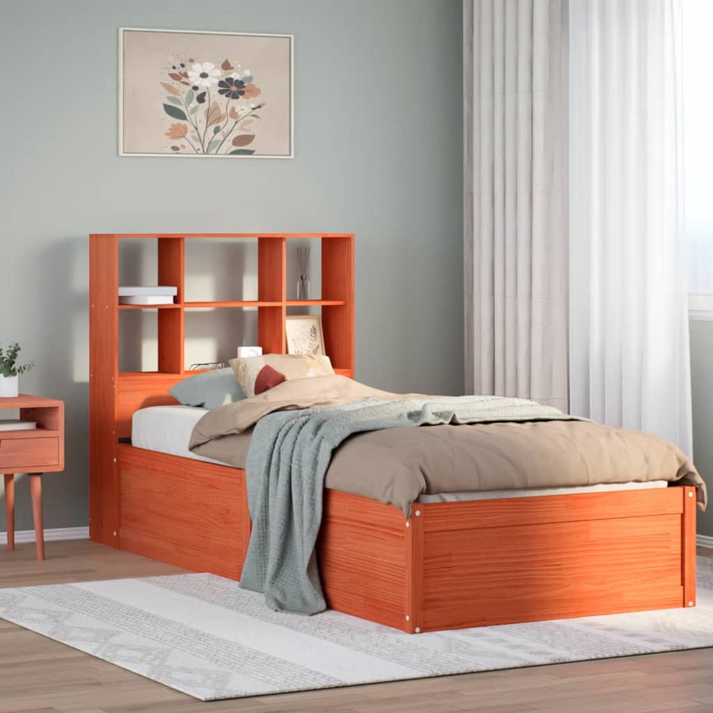 Bed Frame Without Mattress Solid Wood Pine
