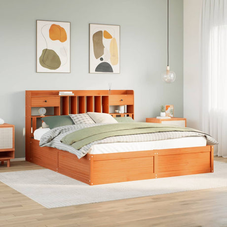 Bed Frame Without Mattress Solid Wood Pine