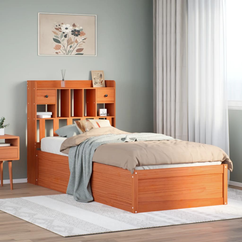 Bed Frame Without Mattress Solid Wood Pine