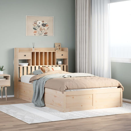 Bed Frame Without Mattress Solid Wood Pine