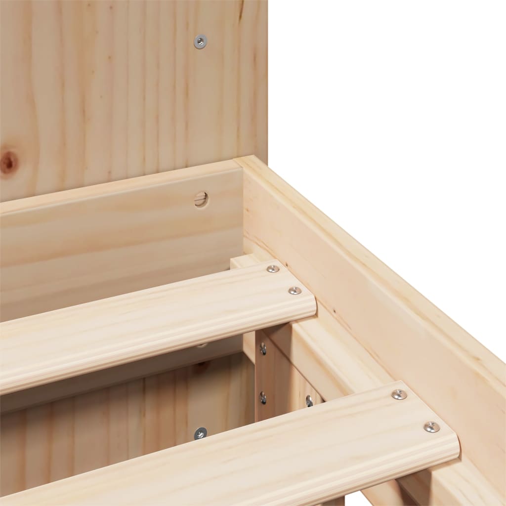 Bed Frame Without Mattress King Size Solid Wood Pine