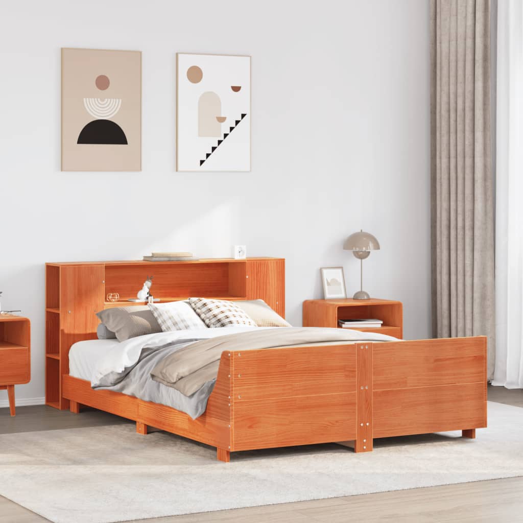 Bed Frame Without Mattress King Size Solid Wood Pine