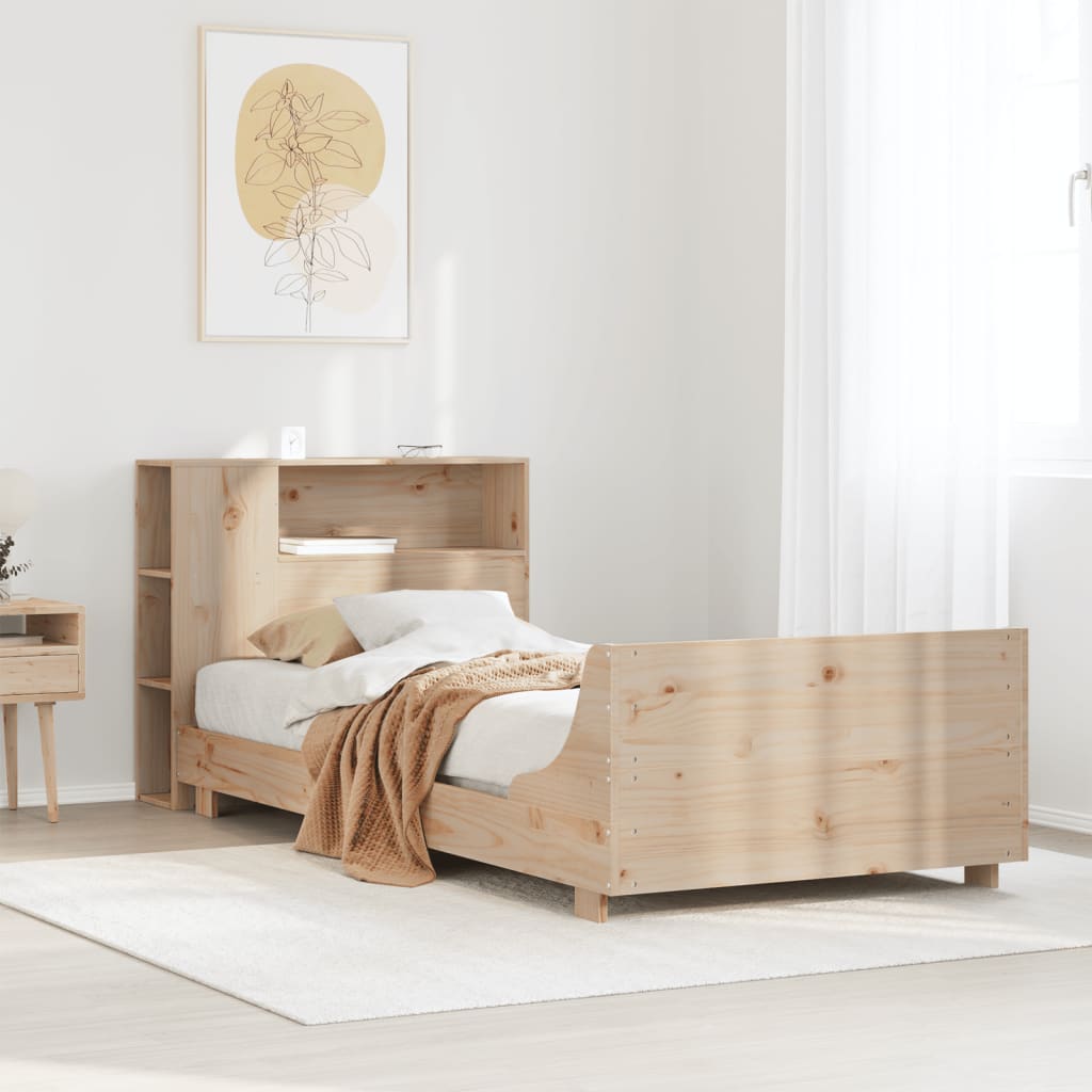 Bed Frame Without Mattress Solid Wood Pine