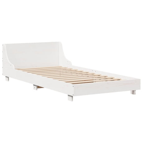 Bed Frame Without Mattress Solid Wood Pine