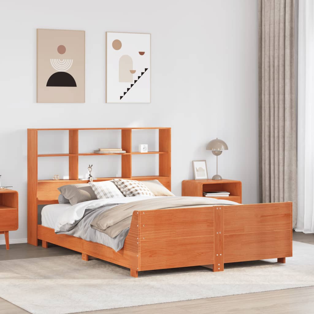 Bed Frame Without Mattress Solid Wood Pine