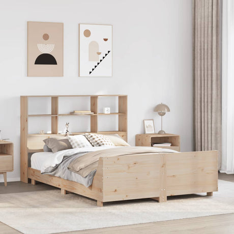 Bed Frame Without Mattress Solid Wood Pine