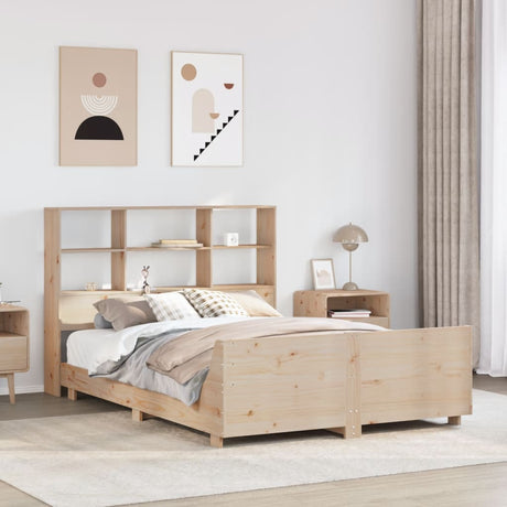 Bed Frame Without Mattress Solid Wood Pine