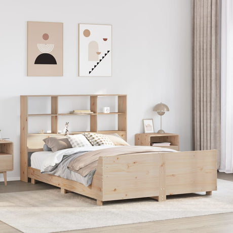 Bed Frame Without Mattress Solid Wood Pine