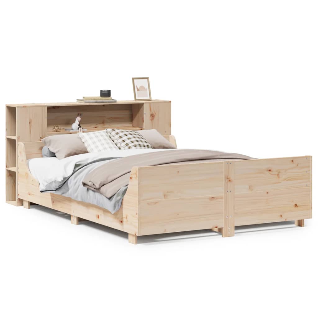 Bed Frame Without Mattress King Size Solid Wood Pine