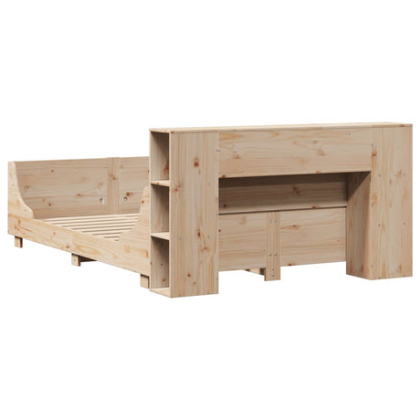 Bed Frame Without Mattress King Size Solid Wood Pine
