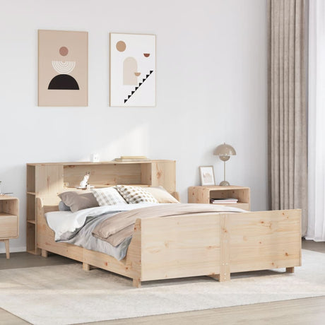 Bed Frame Without Mattress King Size Solid Wood Pine