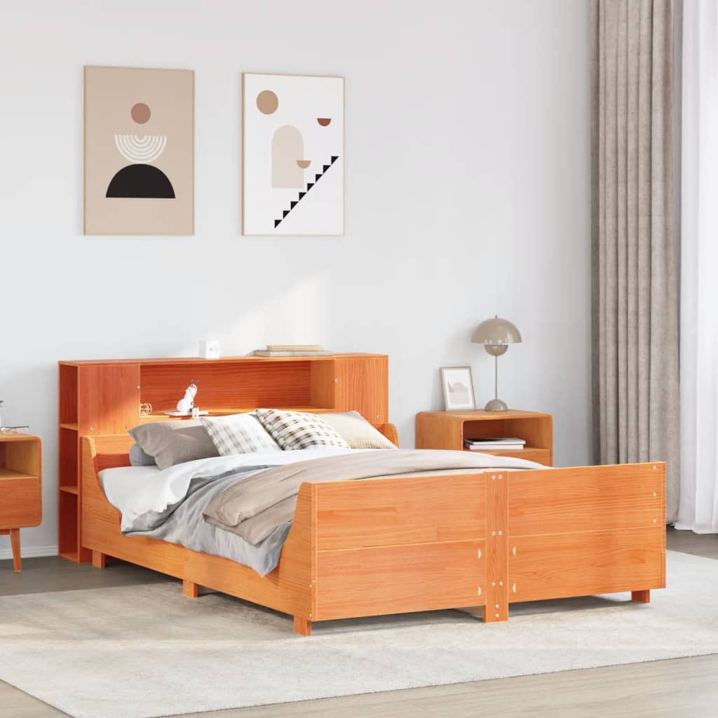Bed Frame Without Mattress King Size Solid Wood Pine