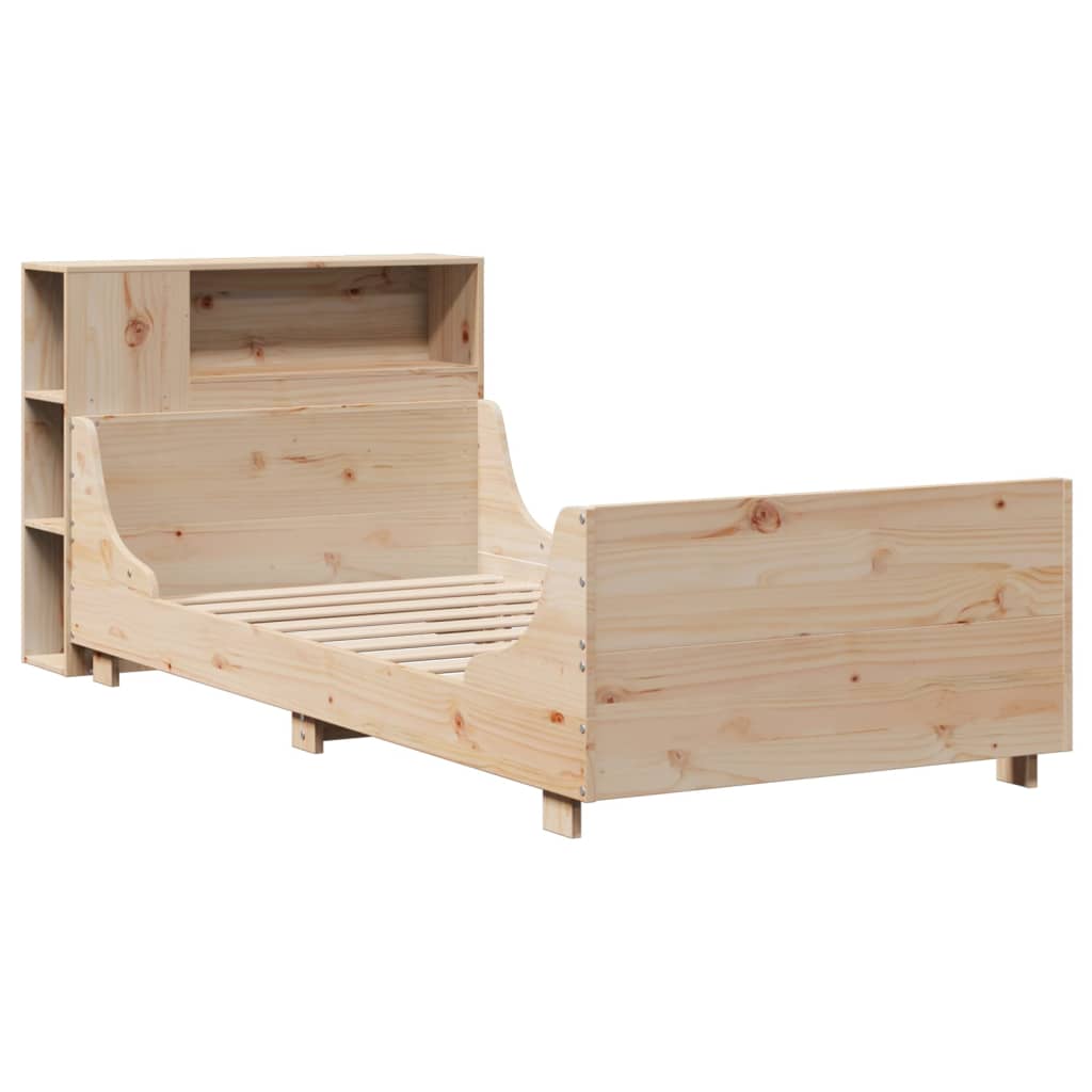 Bed Frame Without Mattress Solid Wood Pine