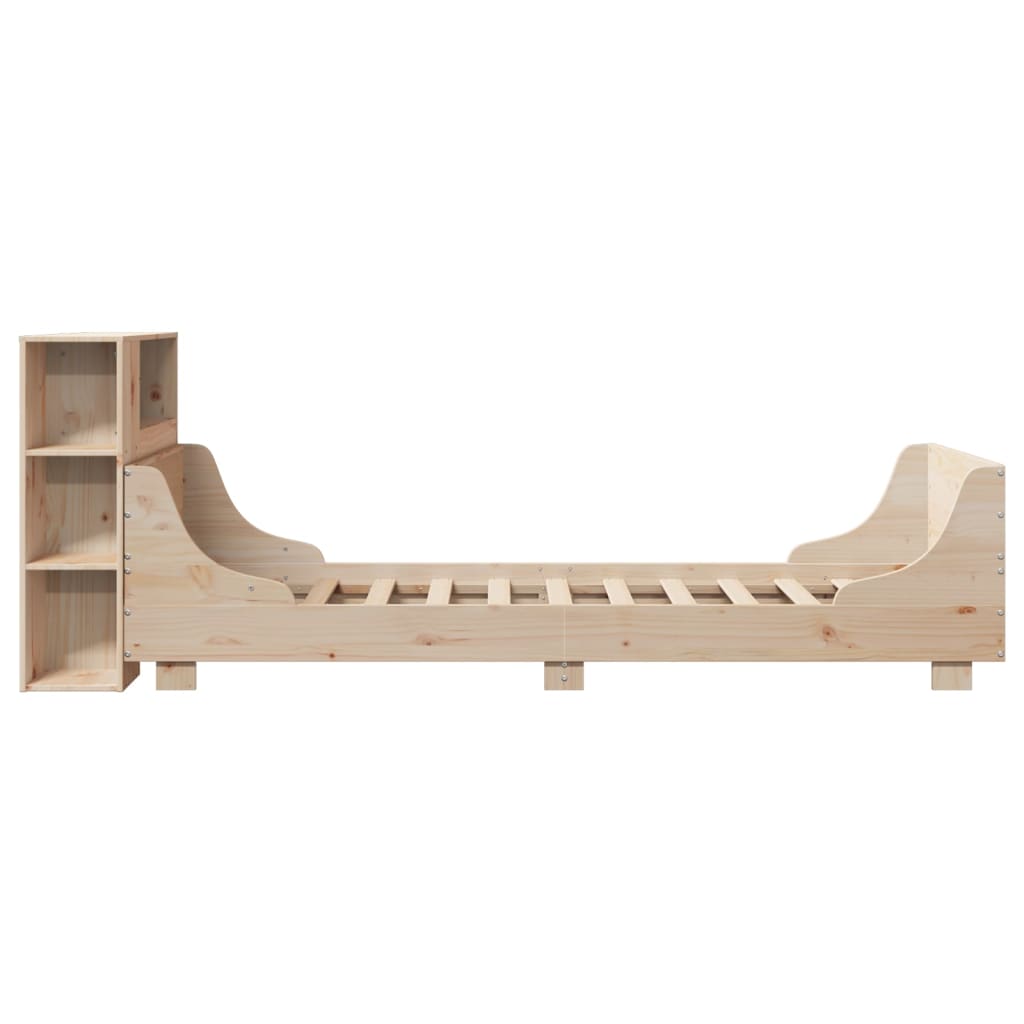 Bed Frame Without Mattress Solid Wood Pine
